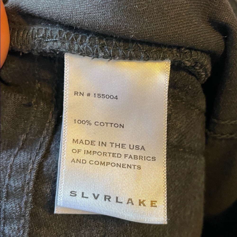 SLVRLAKE London Jeans Women's Size 26 Straight Leg Distressed Black - Picture 10 of 11